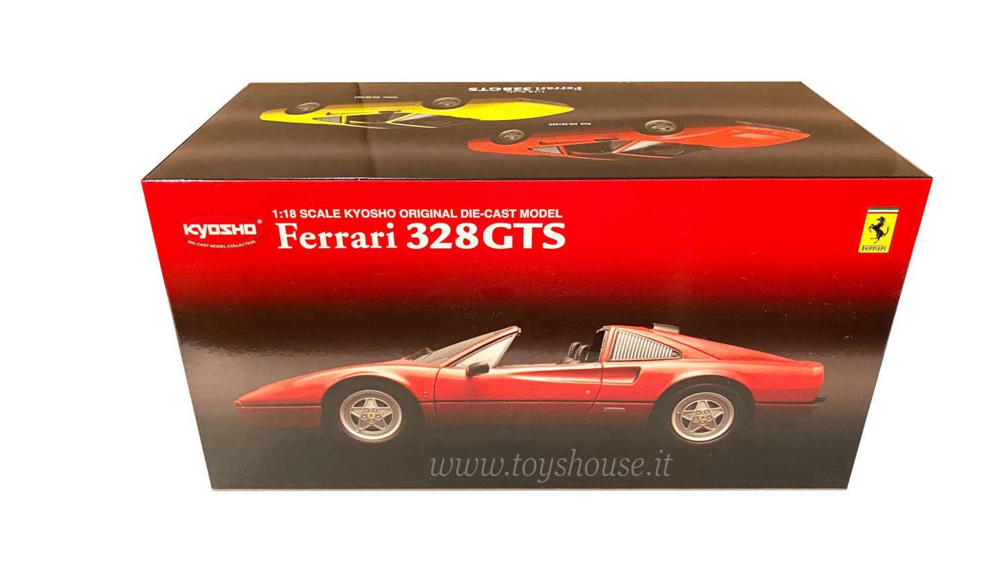 Kyosho modello in scala 1:18 articolo 08185R Ferrari 328 GTS Spider 1988