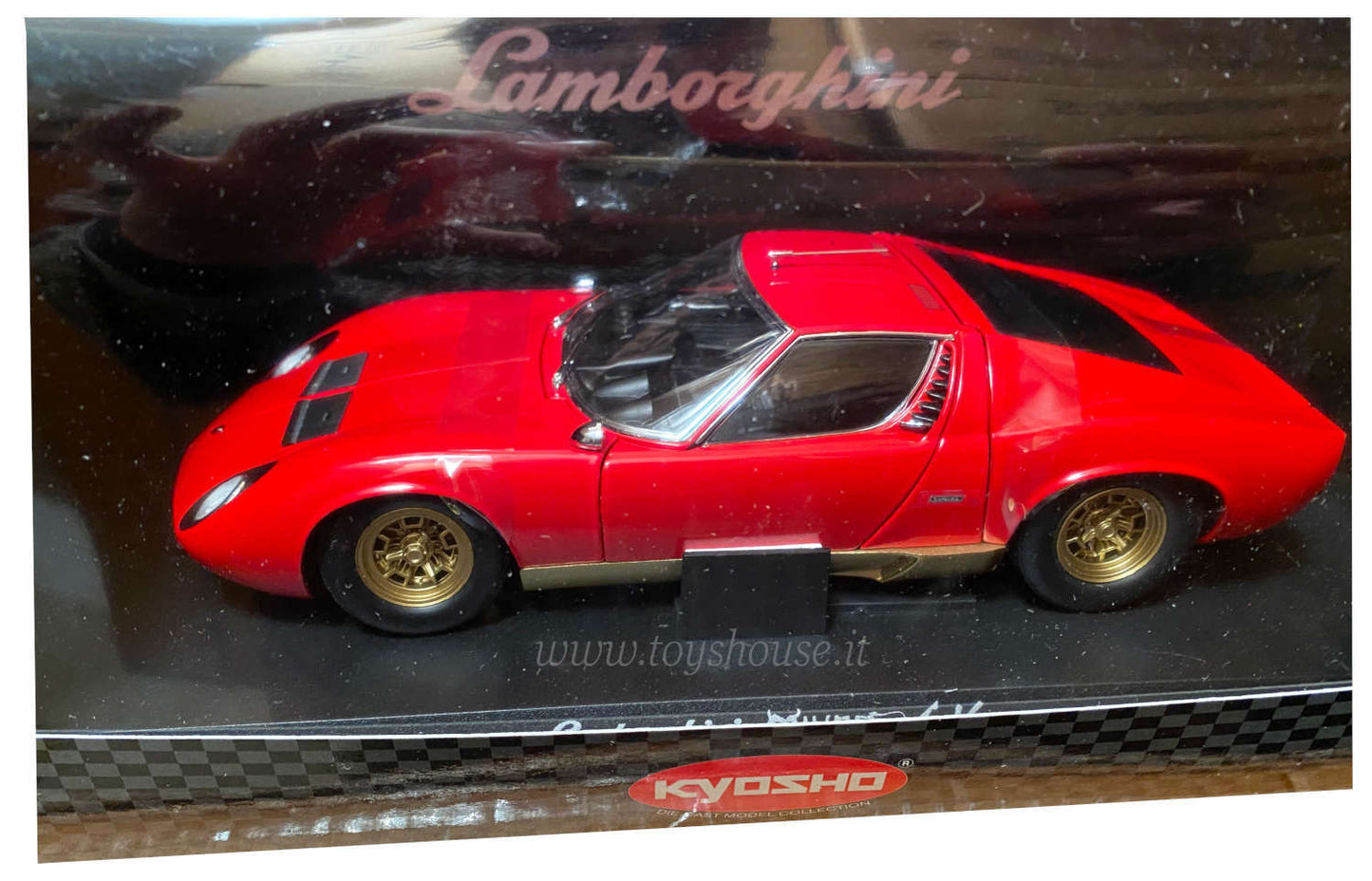 Kyosho 1:18 scale model item 08313R Lamborghini Miura P400 SV