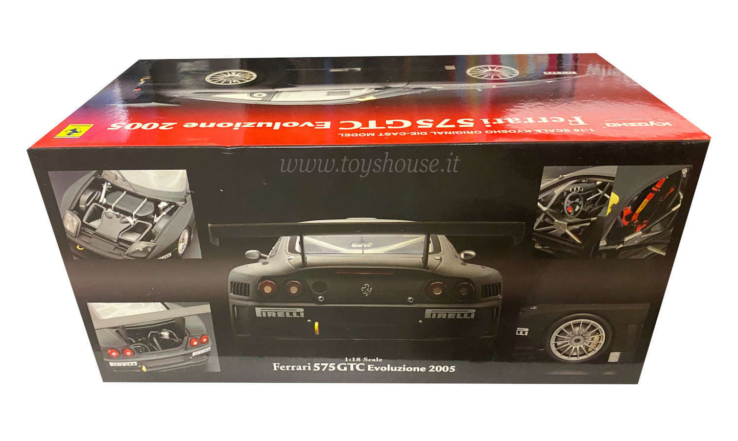 Kyosho 1:18 scale model item 08392A Ferrari 575 GTC Evoluzione 2005