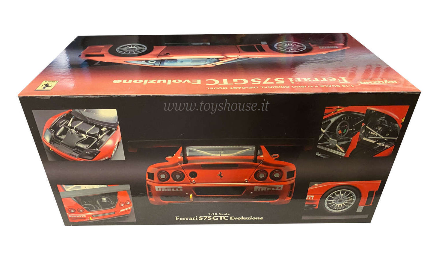 Kyosho 1:18 scale model item 08392B Ferrari 575 GTC Evoluzione 2005