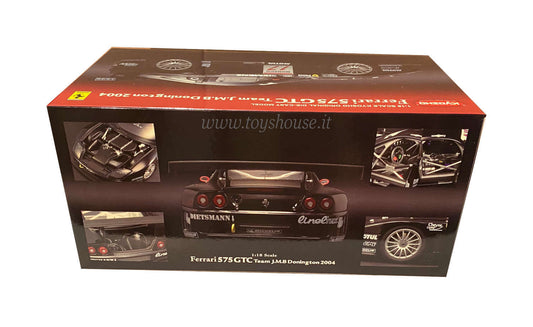 Kyosho 1:18 scale model item 08393C Ferrari 575 GTC Team JMB Donington 2004