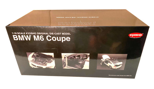 Kyosho 1:18 scale model item 08703W BMW E63 M6 Coupe 2005