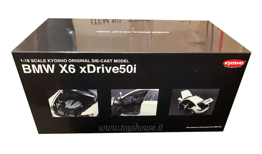 Kyosho 1:18 scale model item 08761W BMW X6 xDrive 50i 2008
