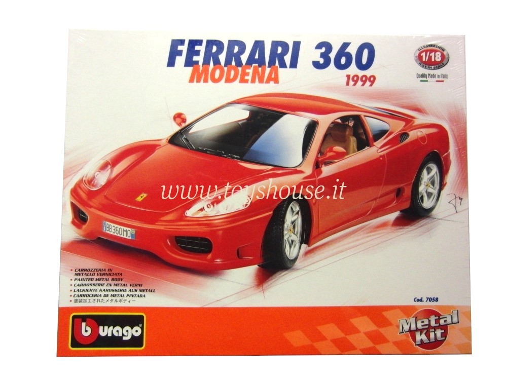 Bburago scala 1:18 articolo 7058 Kit Collection Ferrari 360 Modena