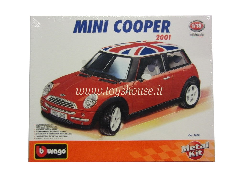 Bburago scala 1:18 articolo 7079 Kit Collection Mini Cooper UK Roof