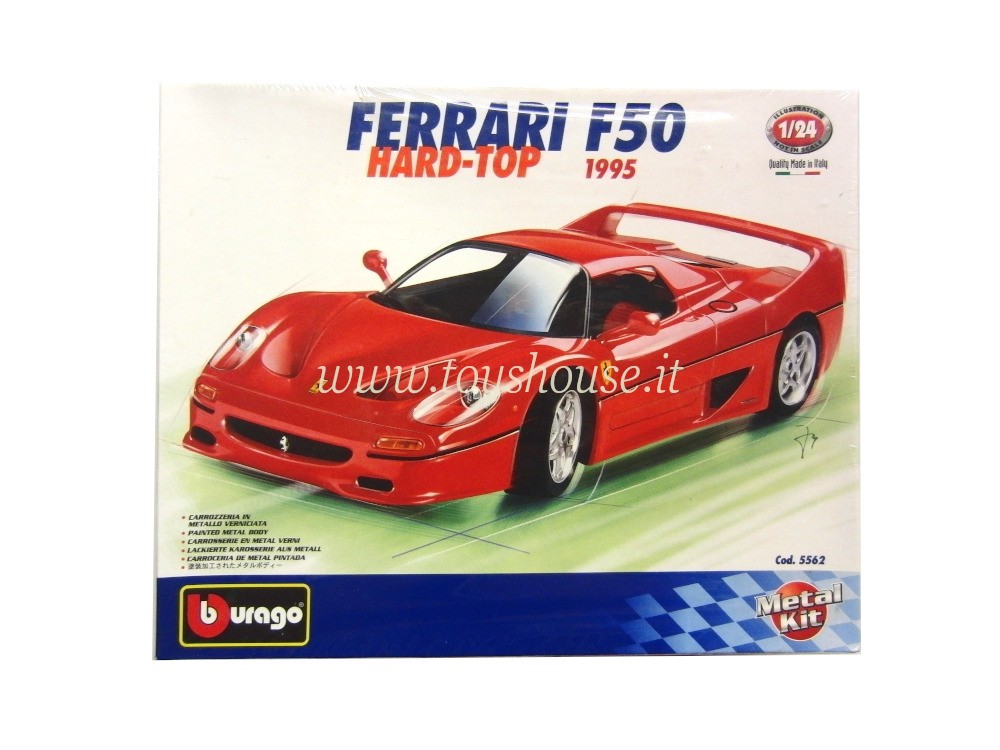 Bburago 1:24 scale item 5562 Bijoux Kit Ferrari F50 Hardtop
