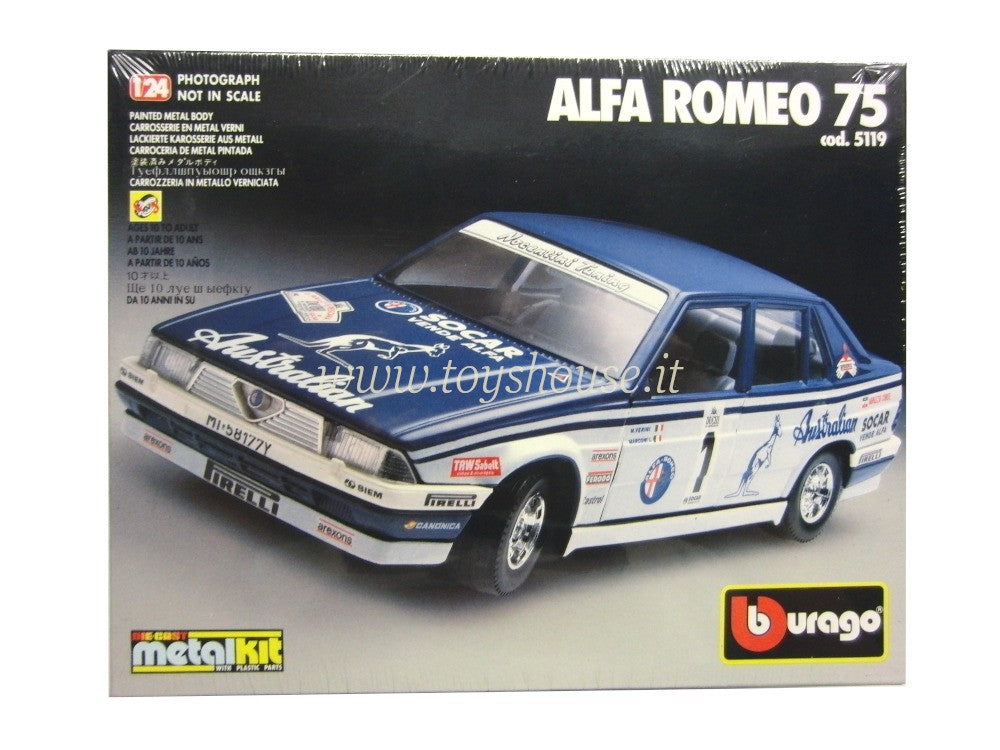 Bburago scala 1:24 articolo 5119 Super Kit Alfa Romeo 75