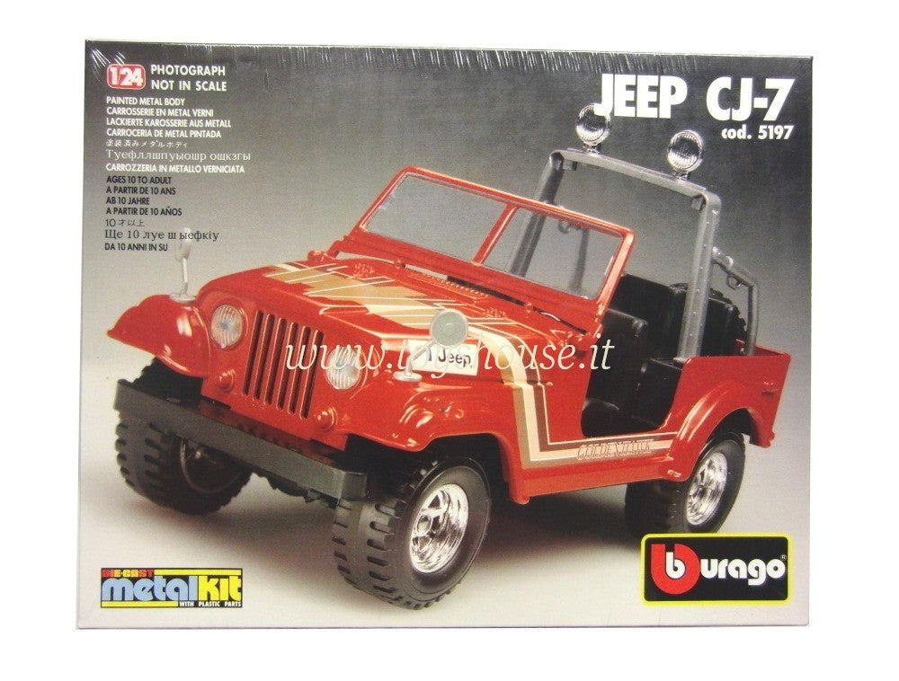 Bburago scala 1:24 articolo 5197 Super Kit Jeep CJ-7