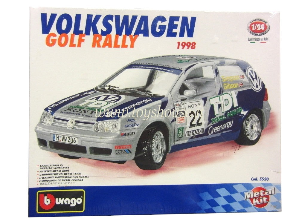 Bburago scala 1:24 articolo 5520 Bijoux Kit Volkswagen Golf Rally