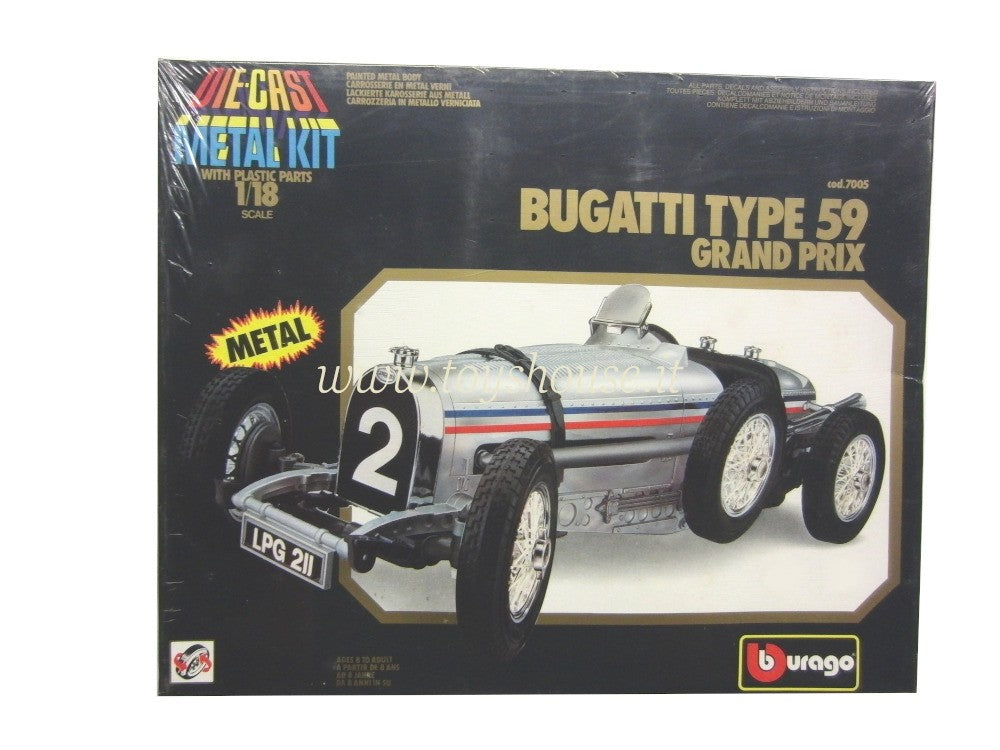 Bburago scala 1:18 articolo 7005 Kit Collection Bugatti Type 59 Grand Prix