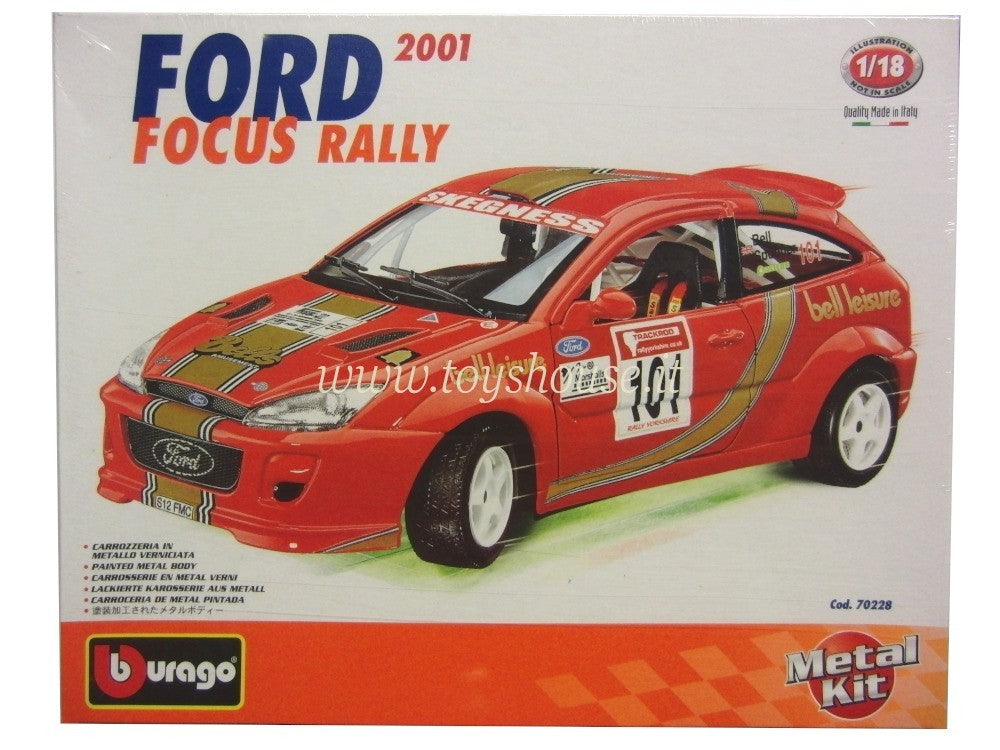 Bburago 1:18 scale item 70228 Kit Collection Ford Focus Rally