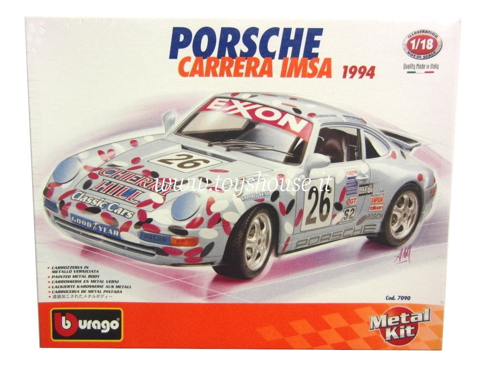 Bburago 1:18 scale item 7090 Kit Collection Porsche 911 Carrera IMSA