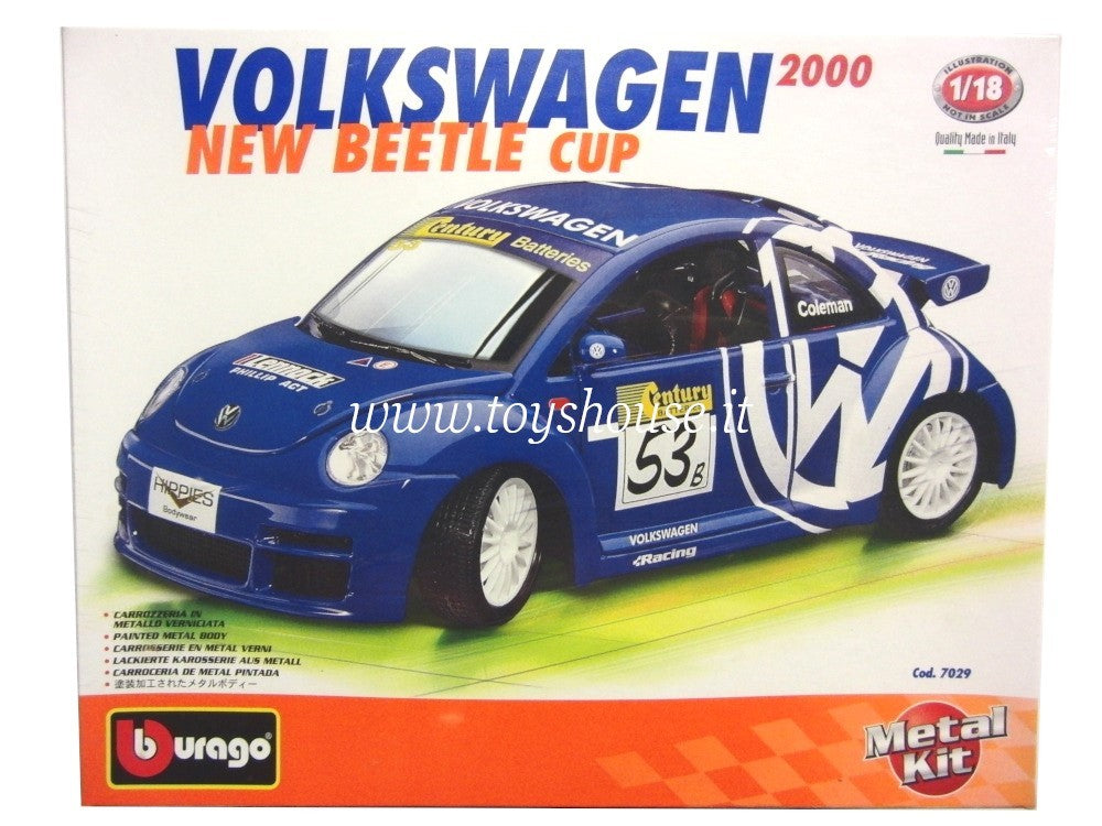 Bburago scala 1:18 articolo 7029 Kit Collection Volkswagen New Beetle "New Beetle Cup"