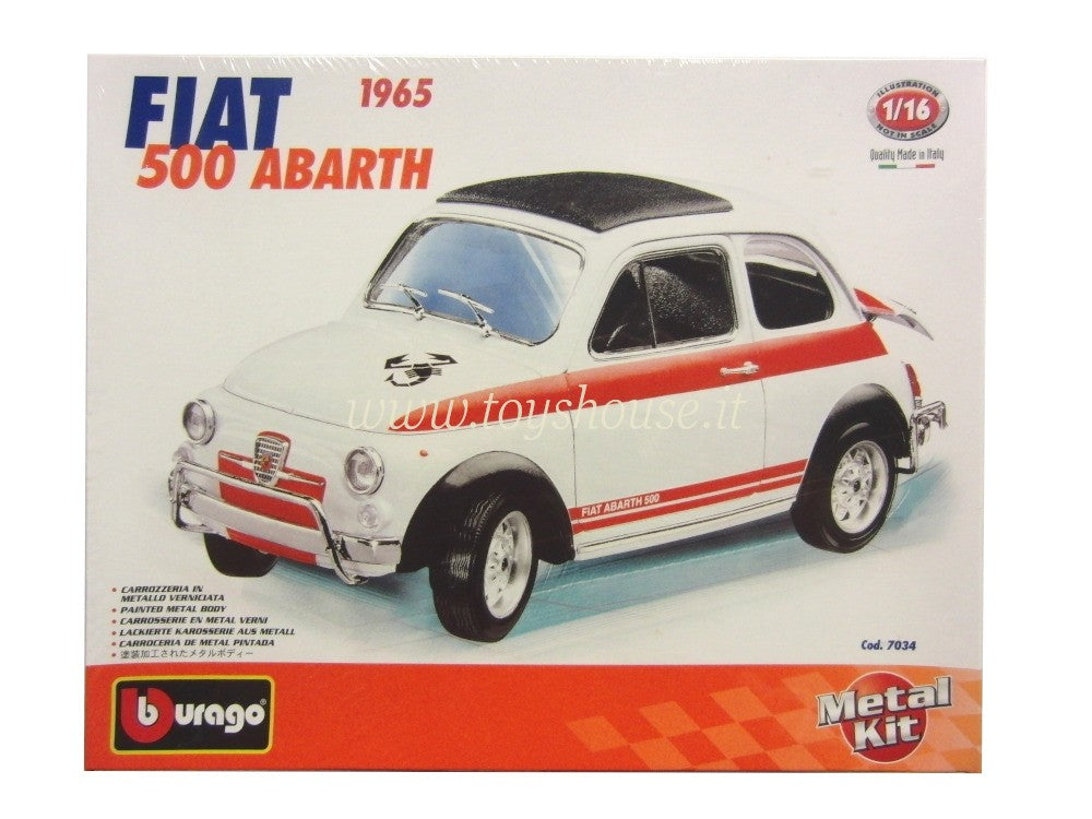 Bburago scala 1:18 articolo 7034 Kit Collection Fiat 500 Abarth