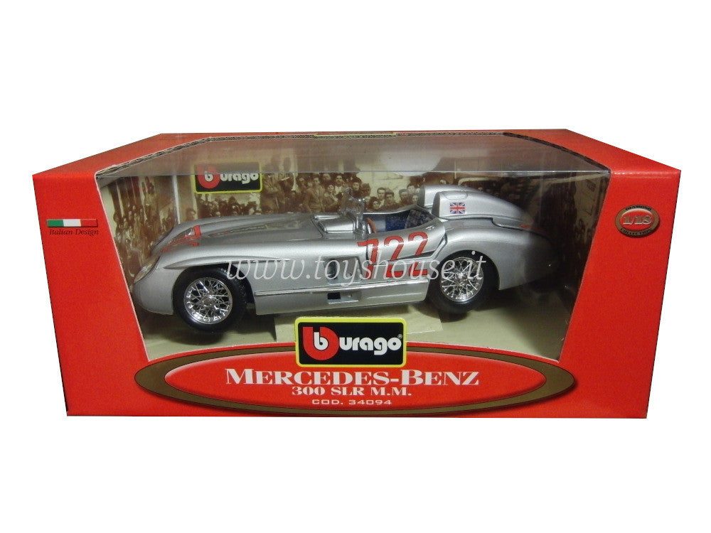 Bburago scala 1:18 articolo 34094 Diamond Collection Mercedes Benz 300 SLR Mille Miglia