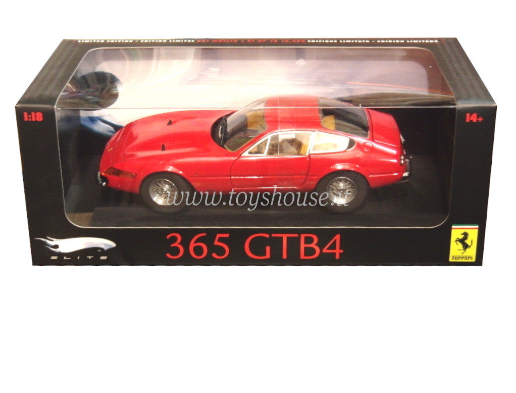 Hot Wheels 1:18 scale item L2980 Elite Ferrari 365 GTB4 Limited Edition 10000 pcs