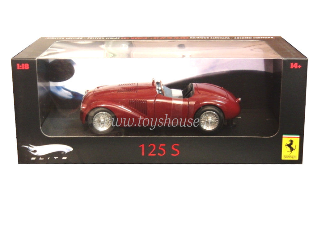 Hot Wheels 1:18 scale item L2977 Elite Ferrari 125 S Limited Edition 10000 pcs