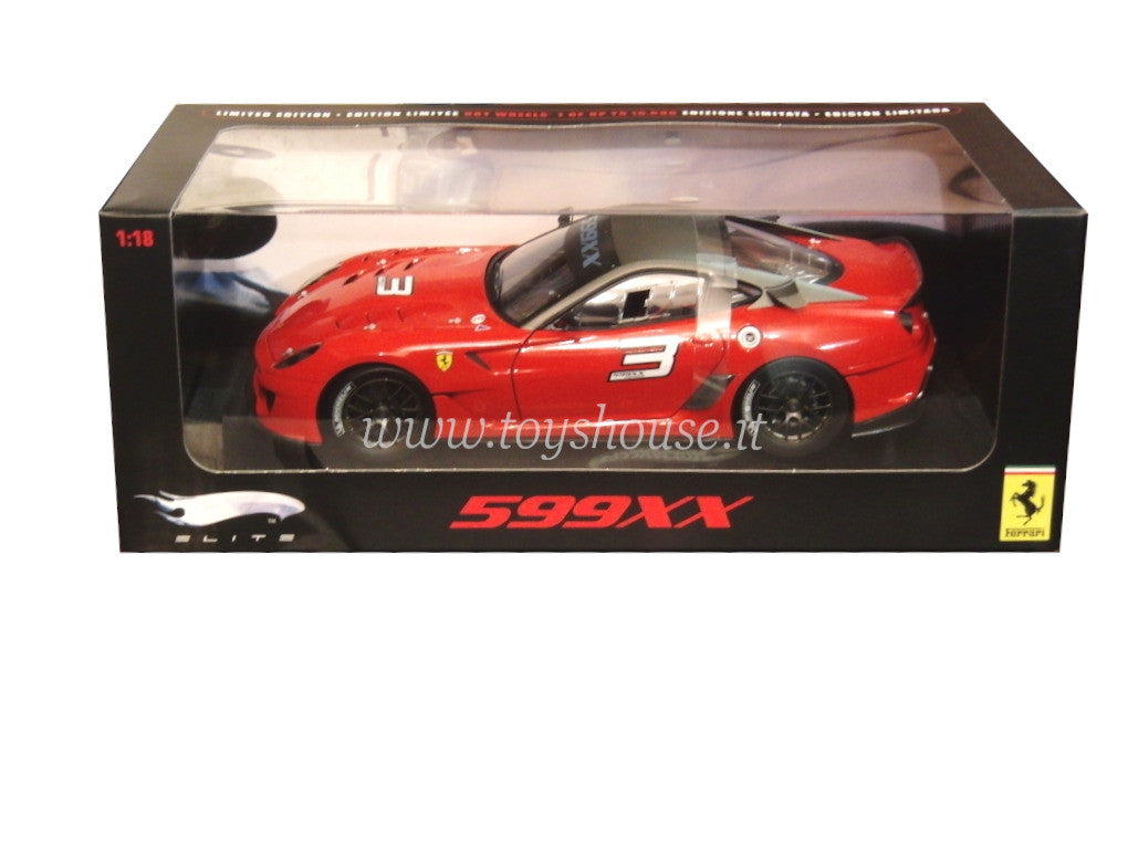 Hot Wheels scala 1:18 articolo T6251 Elite Ferrari 599XX Ed.Lim. 10000 pz