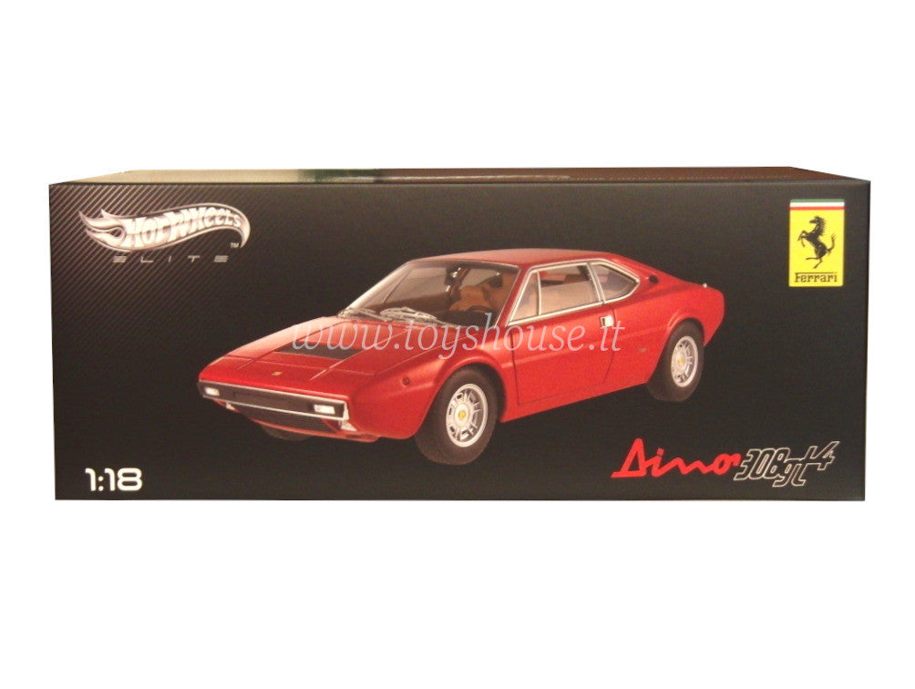 Hot Wheels scala 1:18 articolo X5482 Elite Ferrari Dino 308 GT4 Ed.Lim. 5000 pz
