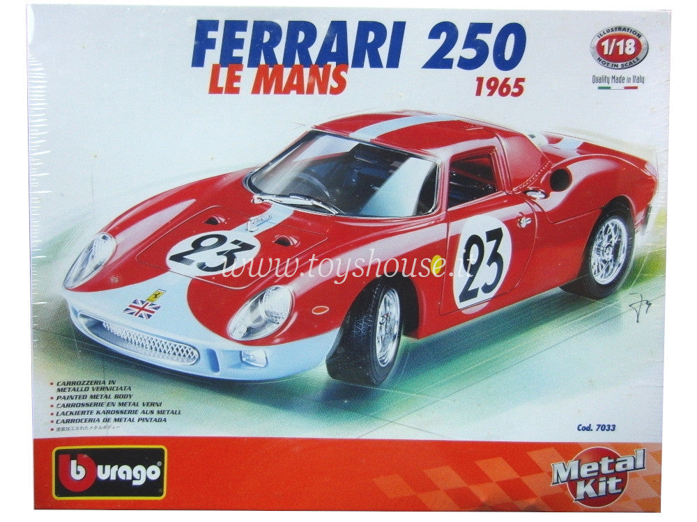Bburago scala 1:18 articolo 7033 Kit Collection Ferrari 250 Le Mans