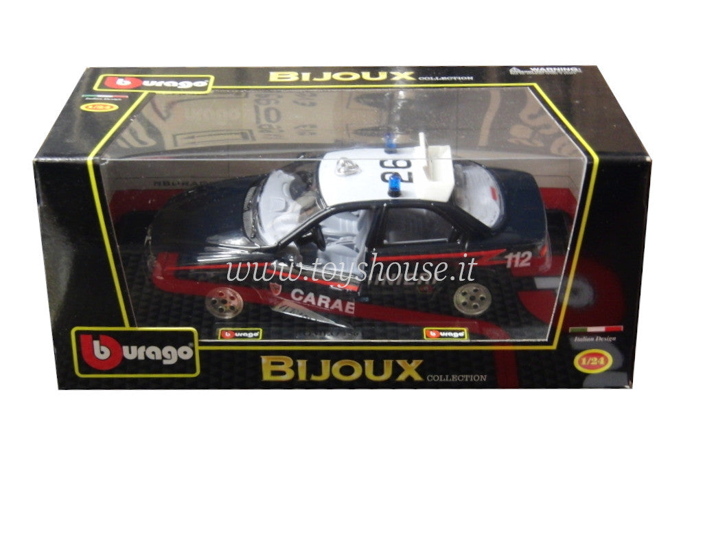 Bburago scala 1:24 articolo 15308 Bijoux Collection Alfa Romeo 156 Carabinieri
