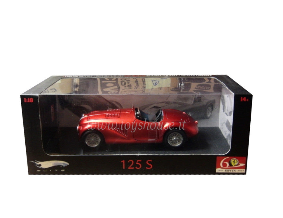 Hot Wheels scala 1:18 articolo L2978 Elite Ferrari 125 S 60o Anniversario Ed.Lim. 6060 pz