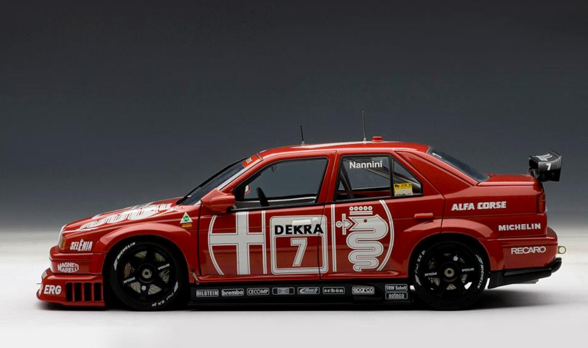 AUTOart 1:18 scale item 89304 Signature Collection Alfa Romeo 155 V6 TI DTM Winner Hockenheim 1993 n.7 Nannini
