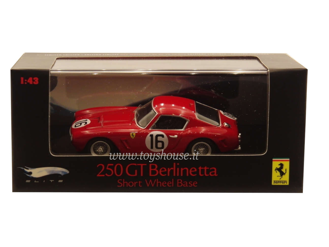 Hot Wheels Modellauto im Maßstab 1:43, Artikelnummer P9961, Elite Ferrari 250 GT Berlinetta SWB 1960 (24h Le Mans), limitierte Auflage 10.000 Stück