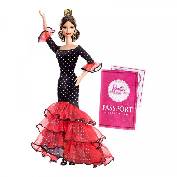 Barbie Spagna X8421 Collezione Bambole del Mondo Pink Label