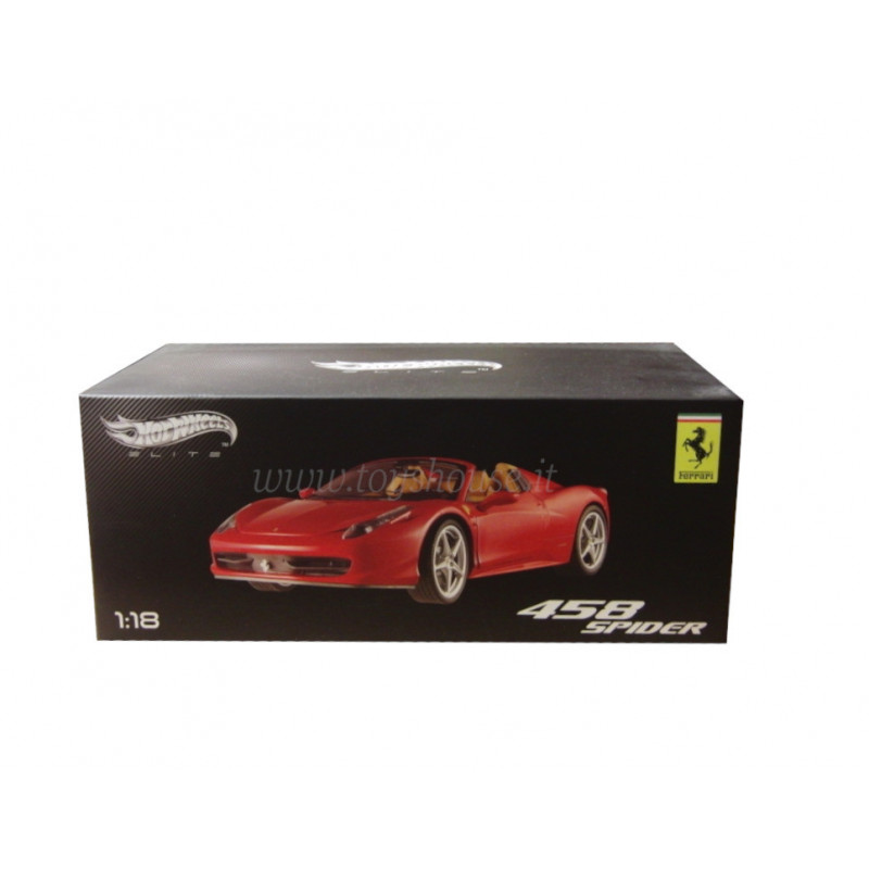 Hot Wheels scala 1:18 articolo W1177 Elite Ferrari 458 Italia Spider Ed.Lim. 5000 pz