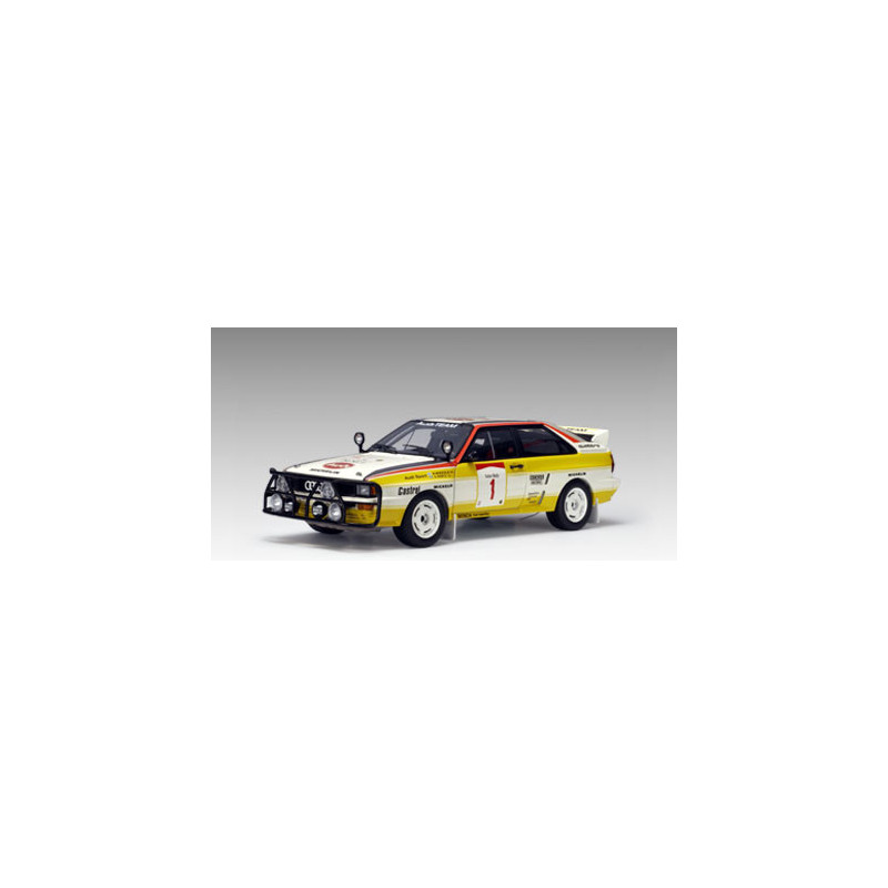 AUTOart 1:18 scale item 88401 Millennium Collection Audi Quattro LWB A2 Rally Safari 1984 n.1 H. Mikkola