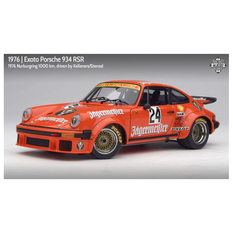 Exoto scala 1:18 articolo RLG18095 Racing Legends Collection Porsche 934 RSR