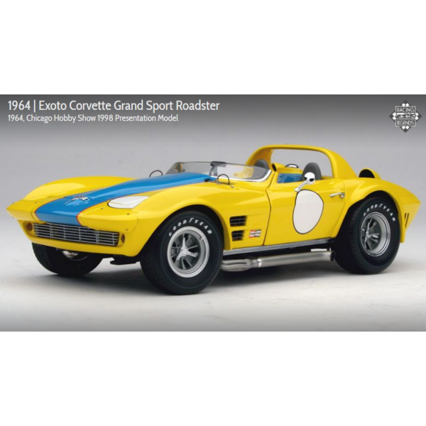 Exoto 1:18 scale item RLG18037 Racing Legends Collection Corvette Grand Sport Roadster
