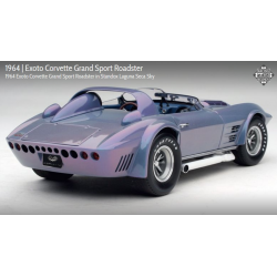 Exoto scala 1:18 articolo PRM00080 Racing Legends Collection Corvette Grand Sport Roadster Standox Laguna Seca Sky