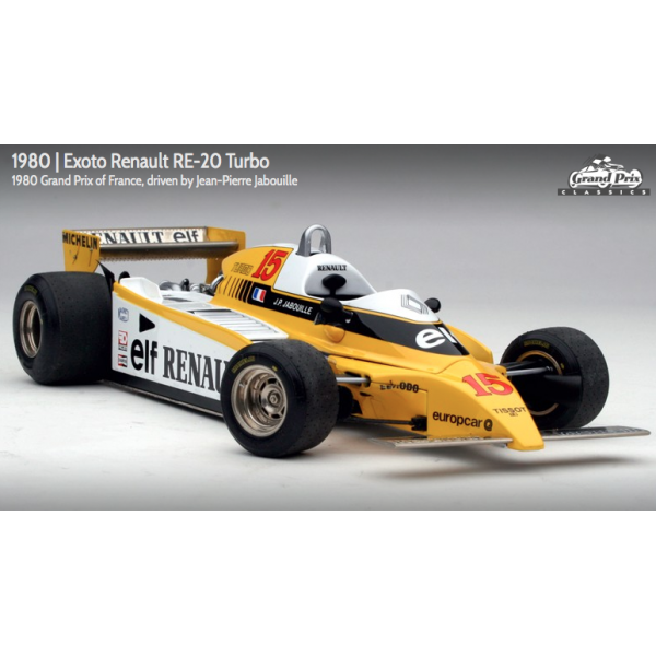 Exoto scala 1:18 articolo GPC97090 Grand Prix Classics Collection Renault RE-20 Turbo - Jean-Pierre Jabouille