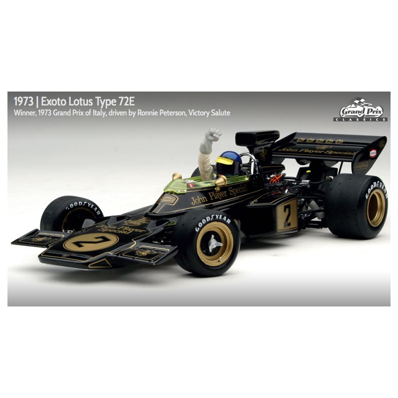 Exoto scala 1:18 articolo GPC97037 Grand Prix Classics Collection Lotus Type 72E - Ronnie Peterson