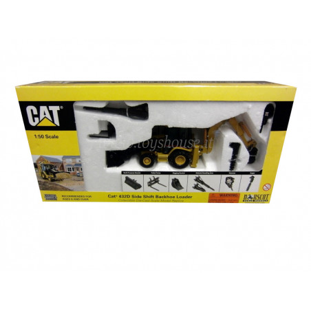 Norscot CAT scala 1:50 articolo 55060 CAT 432D Side Shift Backhoe Loader