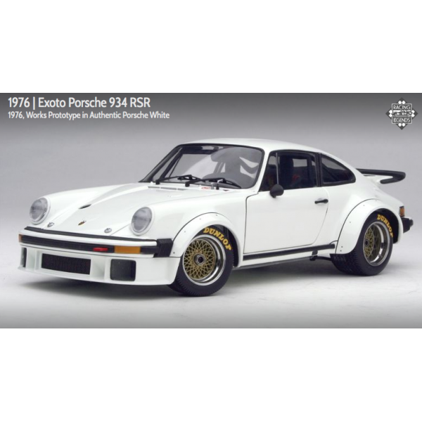 Exoto scala 1:18 articolo RLG18090 Racing Legends Collection Porsche 934 RSR