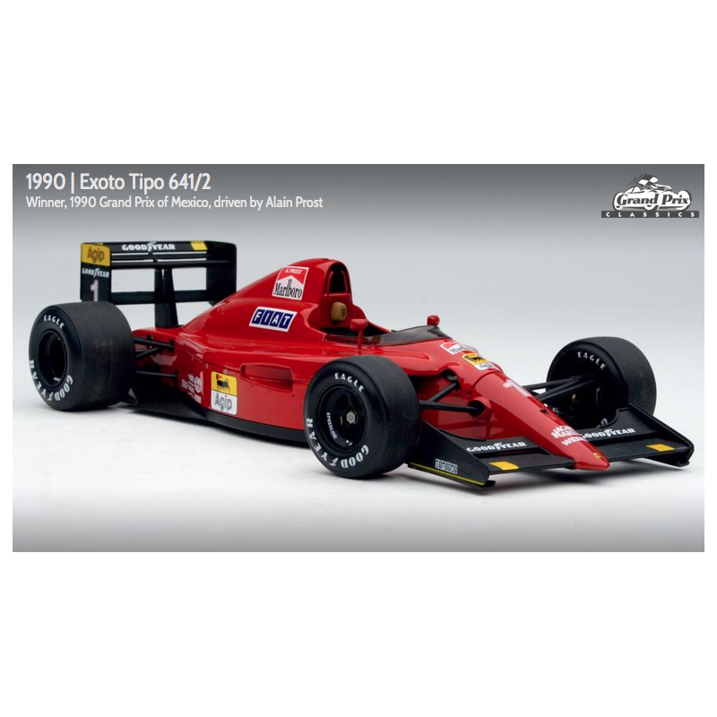 Exoto 1:18 scale item GPC97101 Grand Prix Classics Collection Ferrari 641/2 - Alain Prost