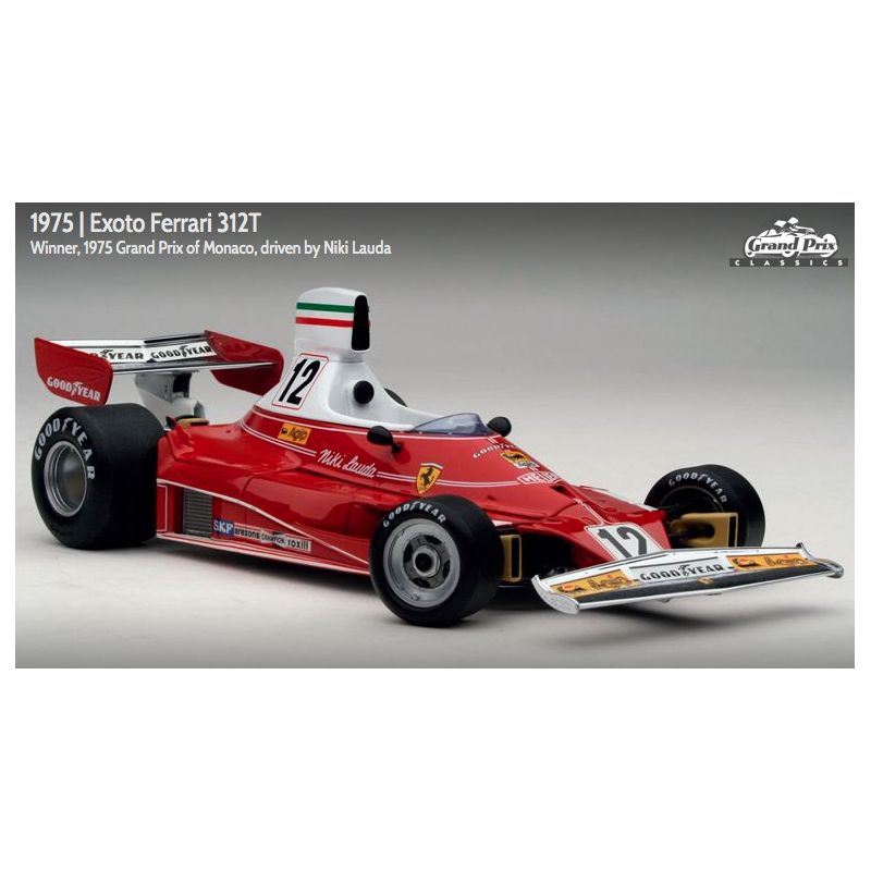 Exoto scala 1:18 articolo GPC97050 Grand Prix Classics Collection Ferrari 312T - Niki Lauda