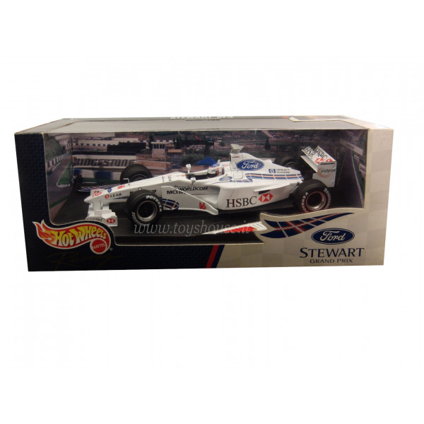 Hot Wheels 1:18 scale item 24523 Racing Ford Stewart SF3 Barrichello 1999