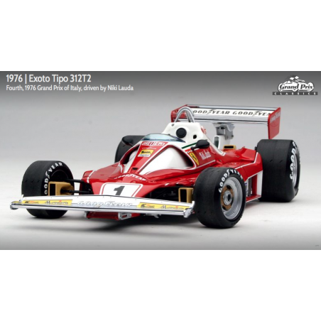 Exoto 1:18 scale item GPC97131 Grand Prix Classics Collection Ferrari 312T2 - Niki Lauda