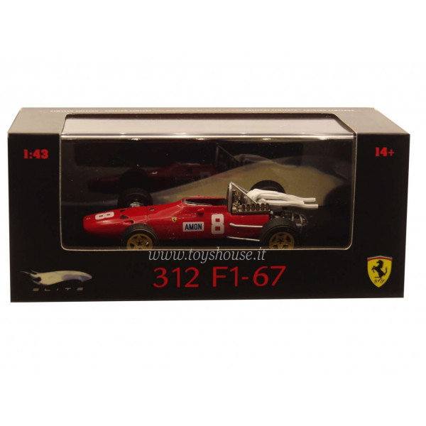 Hot Wheels scala 1:43 articolo N5589 Elite Ferrari 312 F1-67 Amon 1967 (Vince GP Silverstone) Ed.Lim. 10000 pz