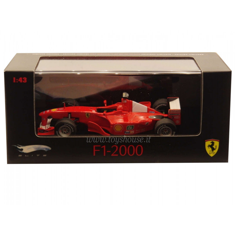 Hot Wheels 1:43 scale item P9943 Elite Ferrari F1-2000 Schumacher 2000 (World Champion) Lim.Ed. 10000 pcs