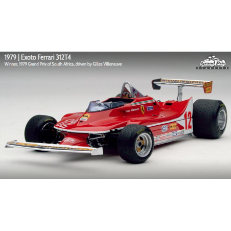 Exoto 1:18 scale item GPC97071 Grand Prix Classics Collection Ferrari 312T4 - Gilles Villeneuve