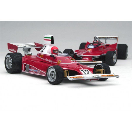 Exoto 1:18 scale item GPC97SC1 Grand Prix Classics Collection Ferrari 312T & Ferrari 312T4 - Niki Lauda & Gilles Villeneuve