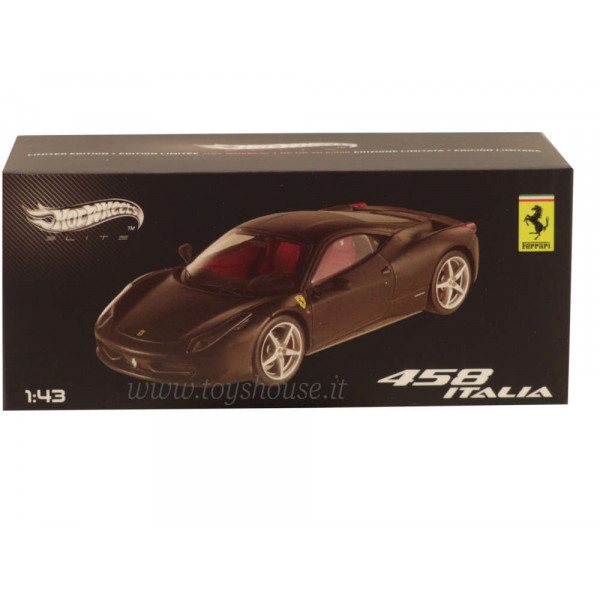 Hot Wheels 1:43 scale item X5503 Elite Ferrari 458 Italia 8C 2009 Lim.Ed. 5000 pcs