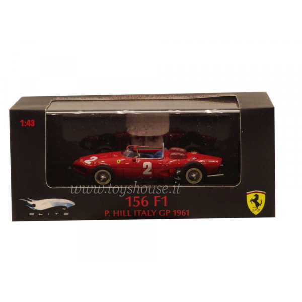 Hot Wheels 1:43 scale item T6278 Elite Ferrari 156 Hill 1961 (Winner GP Italy) Lim.Ed. 5000 pcs