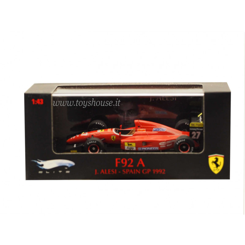 Hot Wheels 1:43 scale item T6281 Elite Ferrari F92 A Alesi 1992 (GP Spain) Lim.Ed. 5000 pcs