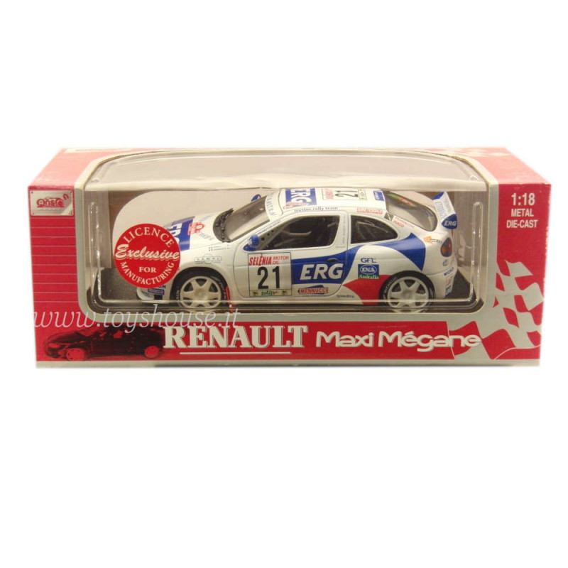 Anson scala 1:18 articolo 30379 Renault Maxi Megane n.21 Team Treviso Rally Sanremo 1997